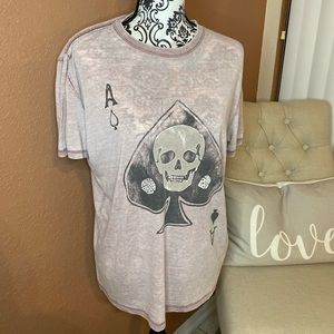 Lucky Brand Ace of Spades Men's Large tee